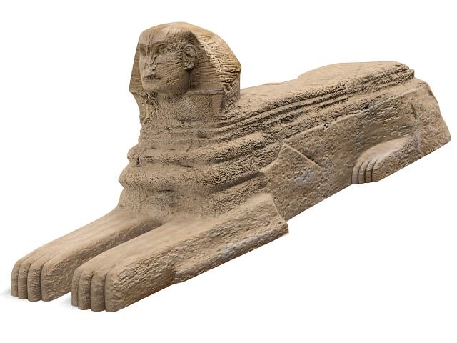 3d model sphinx landmark